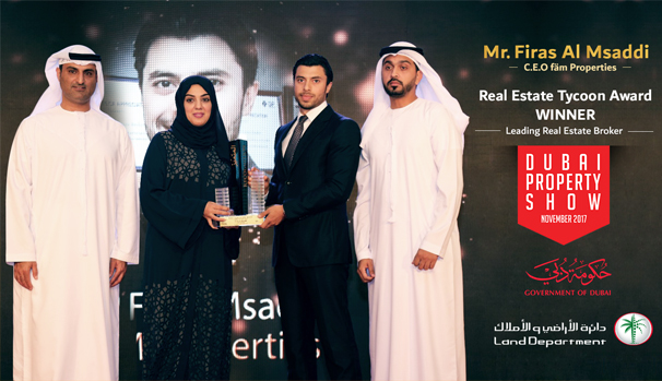 Firas Al Msaddi - Winner of Real estate tycoon award