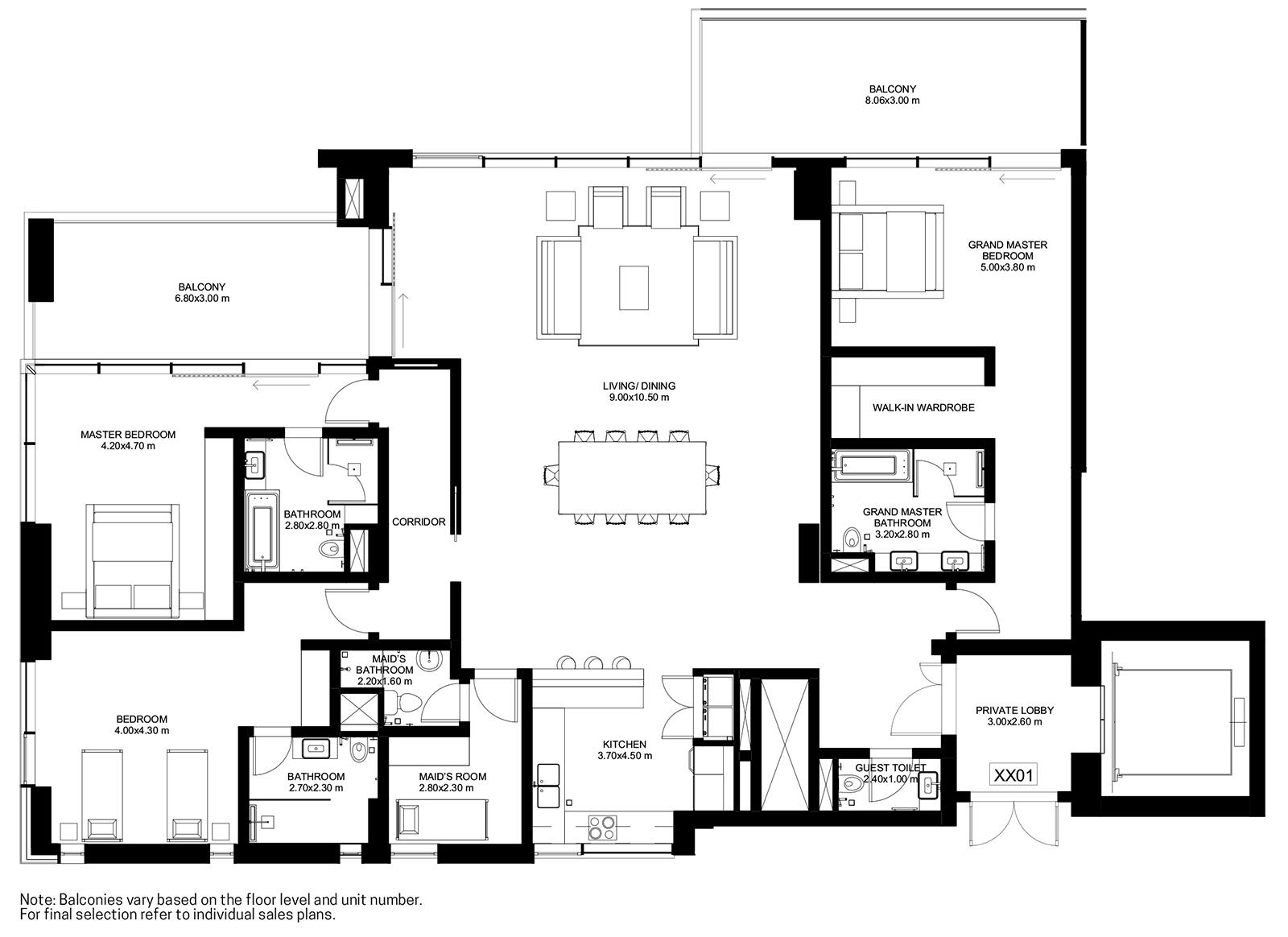 Floor Plans - One JBR Jumeirah Beach Residence (JBR) by Dubai Properties