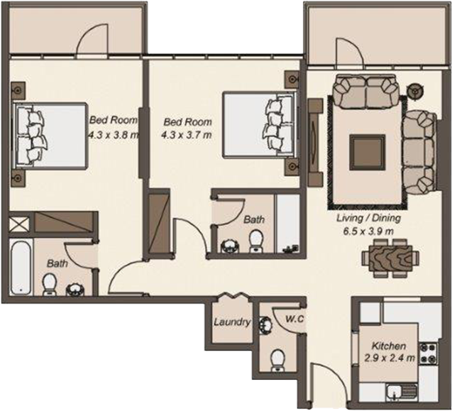 Floor Plans La Riviera Dubai Marina by Riviera properties developments