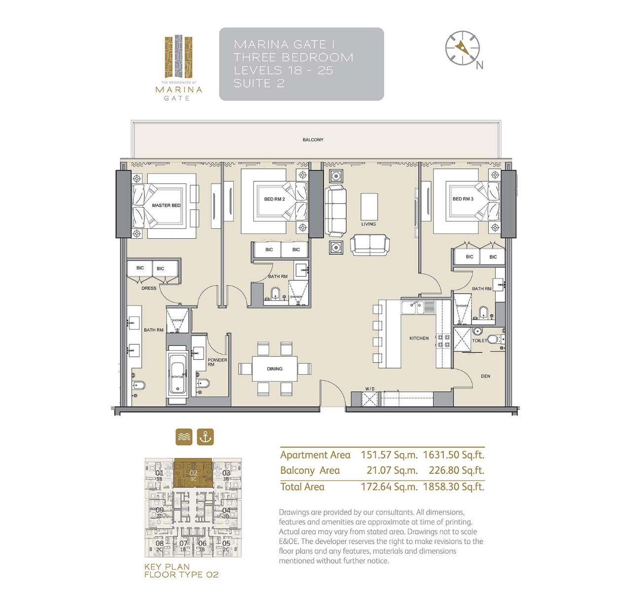 Floor Plans - Marina Gate Dubai Marina by Select Group