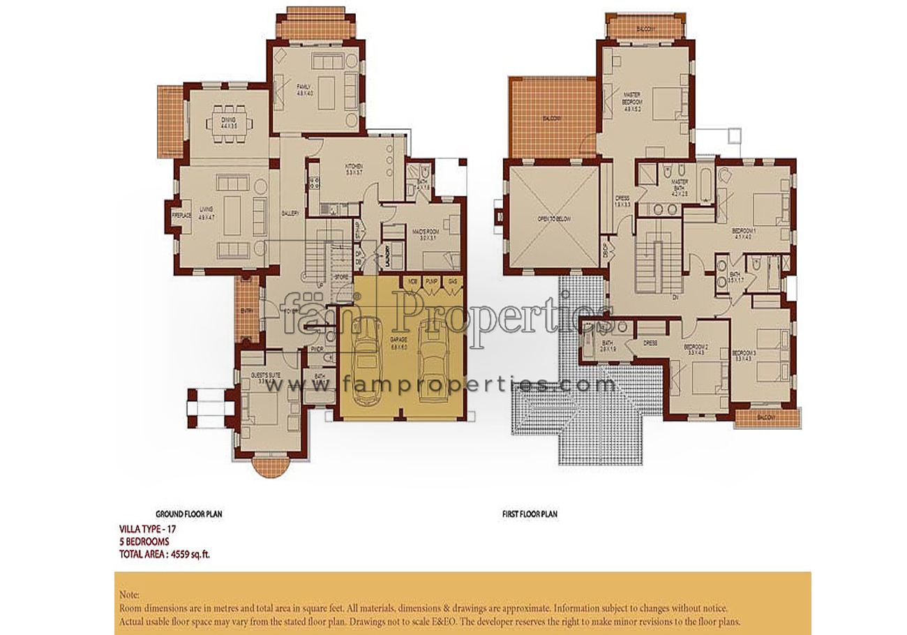 Floor Plans Arabian Ranches 1 Dubai Real Estate