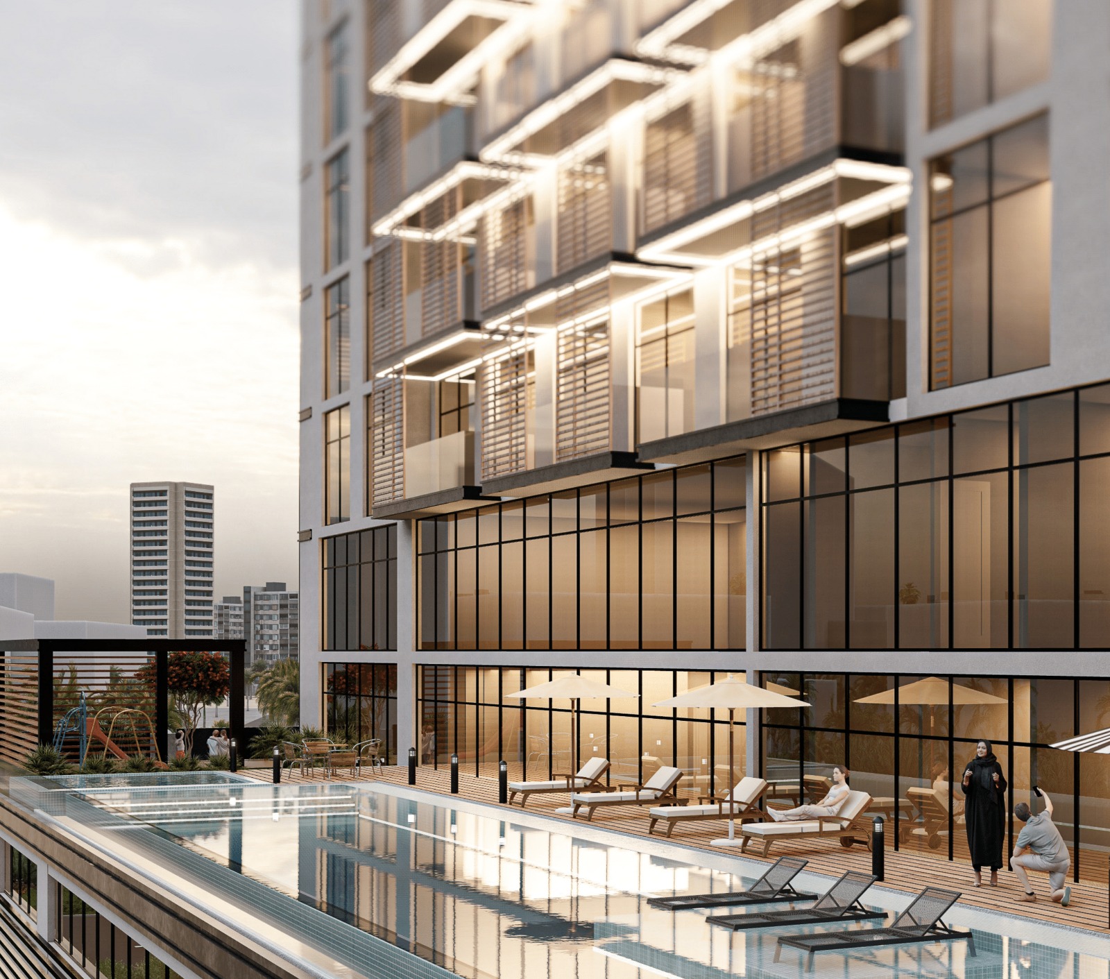 PG One Apartments and Duplexes in Al Furjan, Dubai.