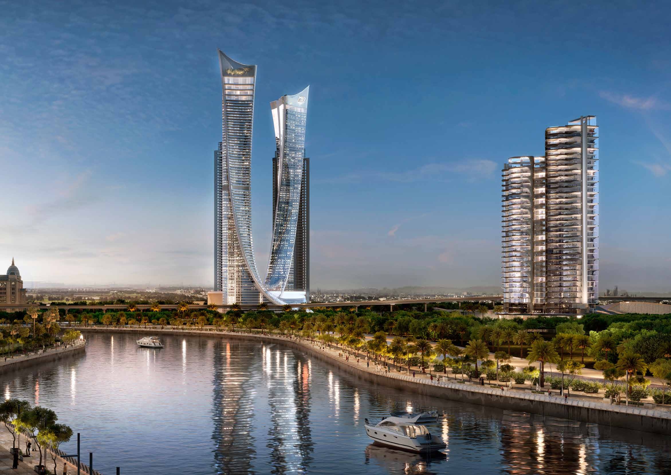 Aykon City Apartments in Dubai Water Canal by Damac Properties.
