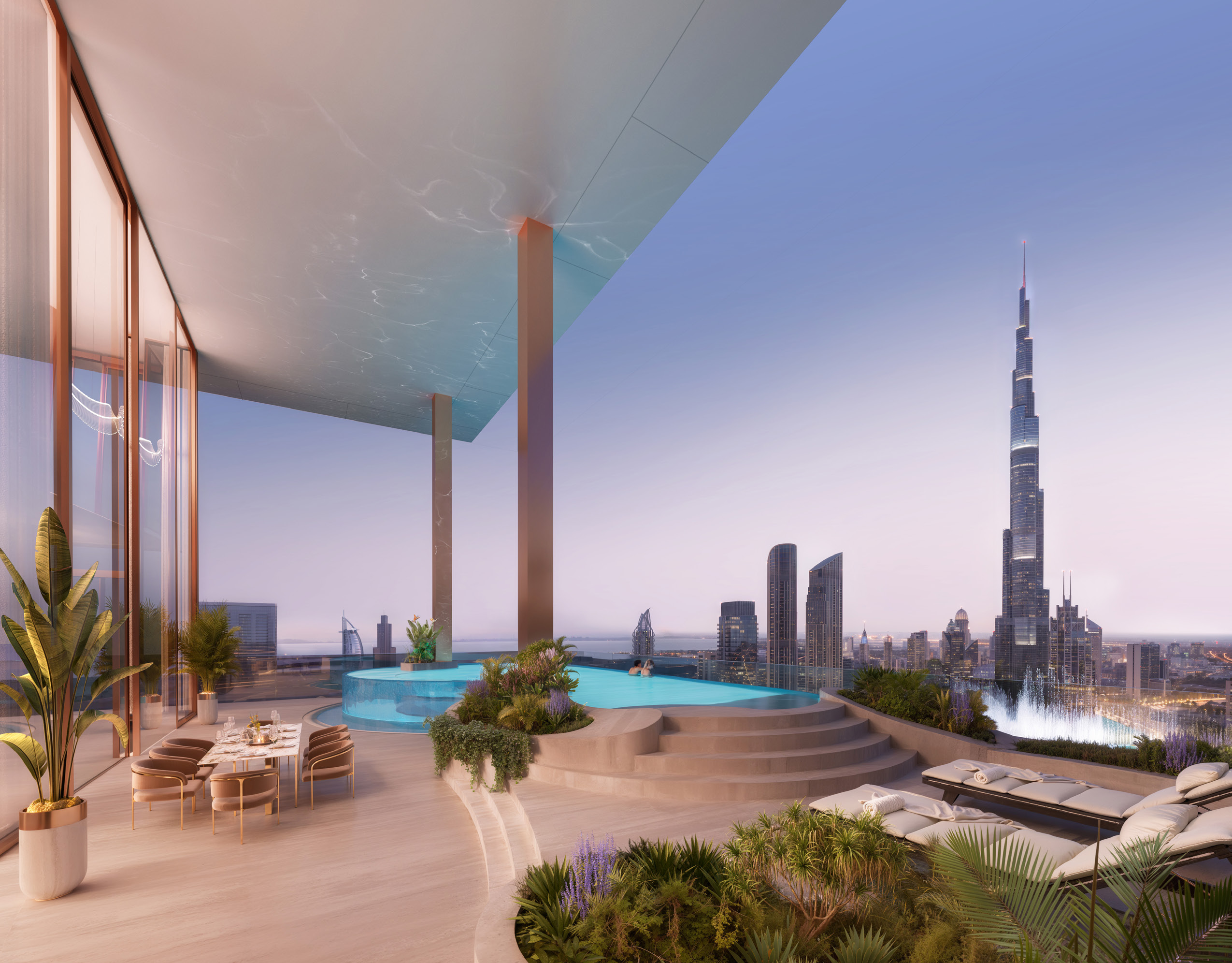 Fairmont Residences Solara Tower Dubai Luxury Apartments Penthouse