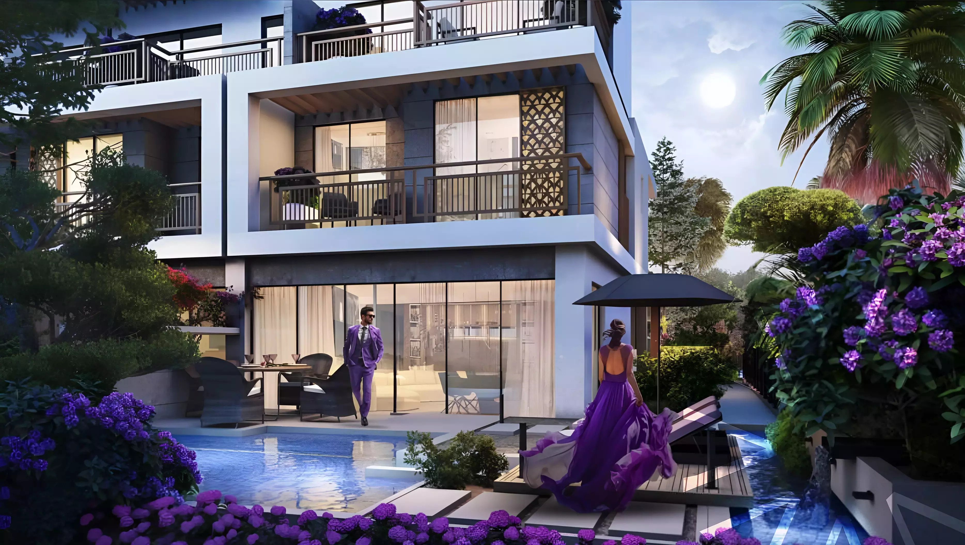 Violet at DAMAC Hills 2: Luxurious 4-Bedroom Townhouses 