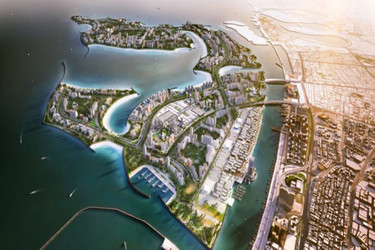 Deira Islands location map in Palm Jumeirah