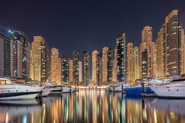 Marina Promenade location map in Dubai Marina