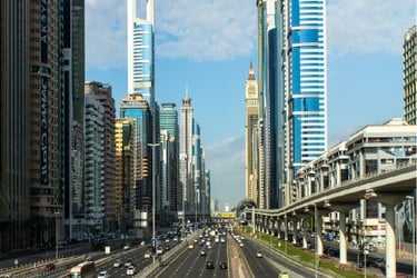 The Curve location map in Sheikh Zayed Road