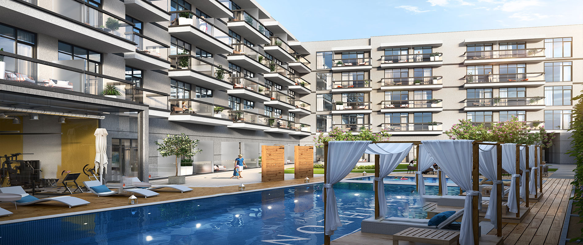 Pantheon Elysee Apartments -  Jumeirah Village Circle Dubai.