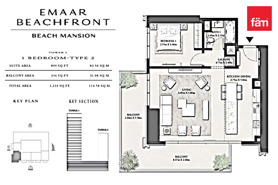 1 of 6 | Large Layout | Marina Skyline View-11