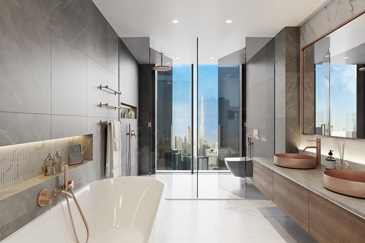 Luxury Waterfront Studio with Dubai Skyline Views-6